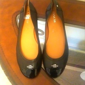 SIZE 11, BLACK, COACH FLATS